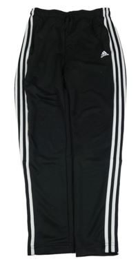 Černé sportovní funkční tepláky s logem Adidas