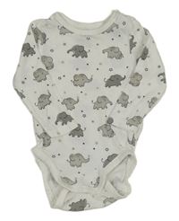 Bílé body se slony H&M