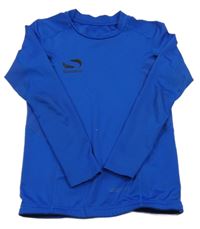 Safírové sportovní funkční triko s logem Sondico