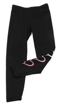 Černé legíny se srdíčky Shein