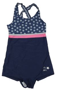 Tmavomodré jednodílné plavky s hvězdami Yigga