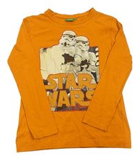 Oranžové triko se StarWars 