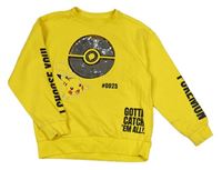 Žlutá mikina s Pikachu a překlápěcími flitry