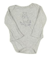 Šedé melírované body s Púem zn. Disney