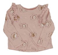 Růžové triko s ježky Pep&Co