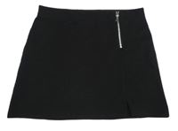 Černá sukně se zipem 