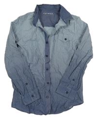 Modro-tmavomodrá vzorovaná košile Nutmeg