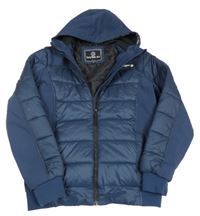 Tmavomodrá šusťáková zateplená bunda C&A