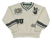 Smetanová mikina se zeleným lemem a nášivkou - Wicked M&S