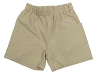 Světlebéžové lehké kraťasy s kapsou 