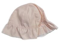 Růžovo-bílý kostkovaný klobouk Nutmeg