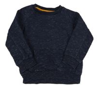 Tmavomodrá melírovaná mikina F&F