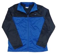 Tmavomodro-modrá propínací thermo mikina Decathlon
