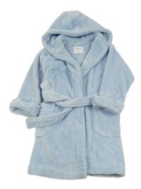 Světlemodrý plyšový župan s kapucí Next
