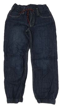 Tmavomodré loose cuff rifle H&M