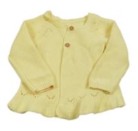 Světložlutý propínací svetr Matalan