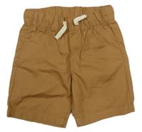 Hnědé plátěné kraťasy H&M