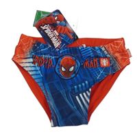 Nové - Tmavomodro-červené plavky se Spidermanem Marvel