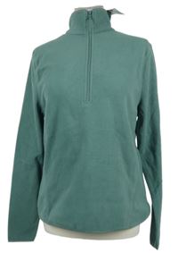 Nové - Dámská zelená fleecová mikina se stojáčkem Primark 