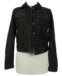 Dámská černo-hnědá manšestrová crop bunda Esprit 