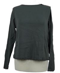 Nové - Dámské tmavošedé žebrované triko New Look 