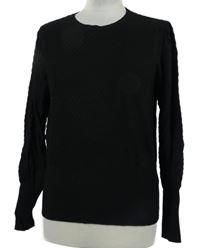 Dámský černý žebrovaný svetr M&S