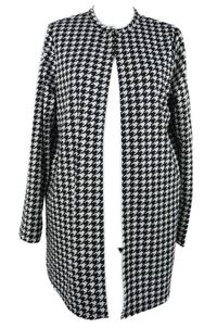 Dámský černo-bílý vzorovaný cardigán 