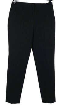 Nové - Dámské černé společenské kalhoty s puky Atmosphere 