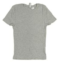 Šedé žebrované crop tričko H&M