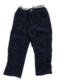 Tmavomodré manšestráky zn. H&M