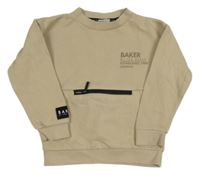 Béžová mikina s nápisem Baker 