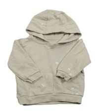 Béžová mikina s dinosaury a kapucí George