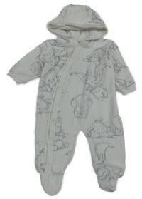 Bílá sametová kombinéza s Dumbem 