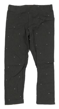 Šedé teplákové legny s puntíky H&M