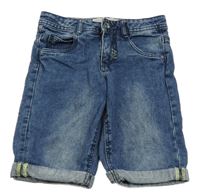 Modré riflové kraťasy Pocopiano