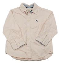 Růžová bavlněná košile H&M