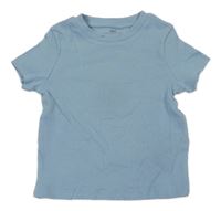 Modro-šedé žebrované triko M&S