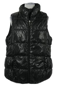 Dámská černá šusťáková prošívaná zateplená vesta Janina