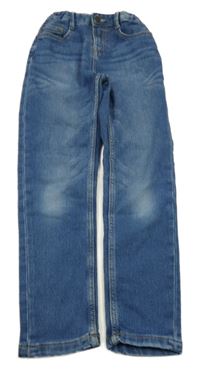 Modré skinny rifle ošoupaného vzhledu Manor