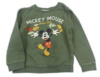 Khaki mikina s Mickeym Disney