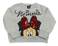 Světlešedá mikina s Minnie Disney