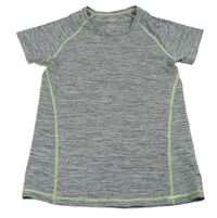 Šedé žíhané sportovní tričko H&M
