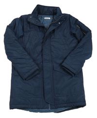 Tmavomodrá šusťáková zimní bunda zn. H&M