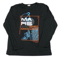 Černé triko s potiskem NASA Kids 