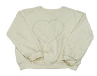 Smetanová mikina s kamínky H&M