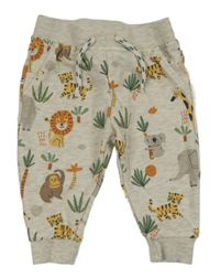 Šedé tepláky s tygry a koalami Primark