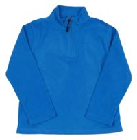 Modrá fleecová mikina se stojáčkem 