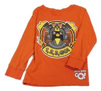 Oranžové pyžamové triko - Angry birds H&M