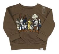 Hnědá mikina se Star Wars zn. GAP