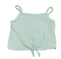 Světlemodrý crop top se zavazováním LC Waikiki